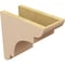 Ekena Millwork 6"W x 12"D x 12"H Classic New Brighton Rough Cedar Woodgrain TimberThane Corbel, Primed Tan CORUR06X12X12NEBRCPR - alternate 4